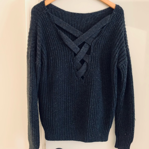 Urban Outfitters sparkle&fade knit sweater with braided back - Picture 5 of 6